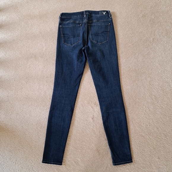 American Eagle Outfitters Jeans Blue Size 6 Long Hi Rise Jegging Skinny Denim - Picture 8 of 13